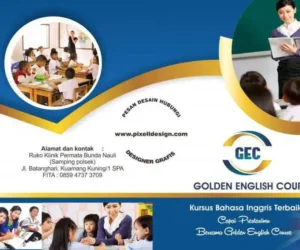 desain brosur flyer iklan pendidikan jasa bimbel les privat kursus bahasa inggris 2