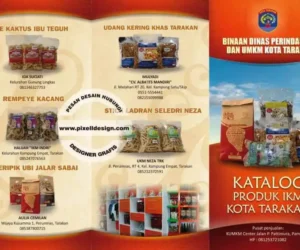 desain brosur flyer iklan produk UKM makanan ringan 5