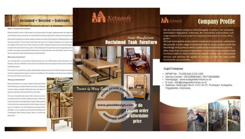 desain company profile iklan perusahaan furniture