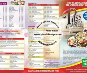 desain iklan flyer brosur jasa catering makanan 1