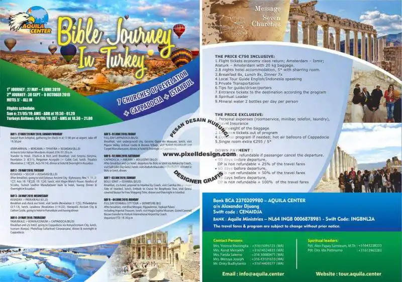 desain brosur flyer iklan travel agent wisata luar negeri