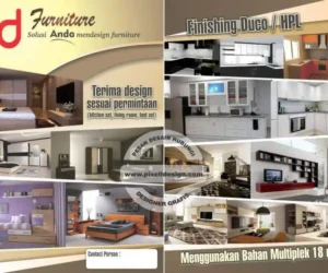 desain iklan flyer brosur produk furniture interior mebel 3